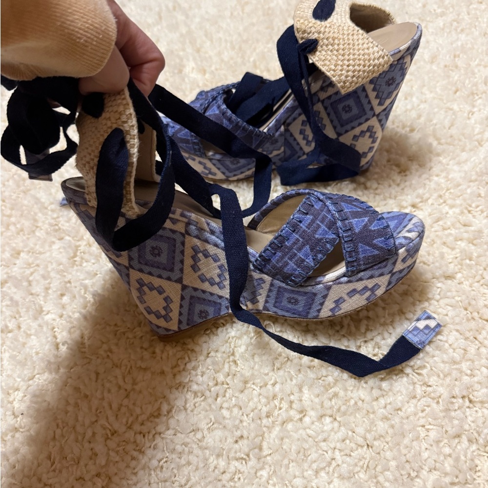 Stuart Weitzman Dark Blue Espadrilles